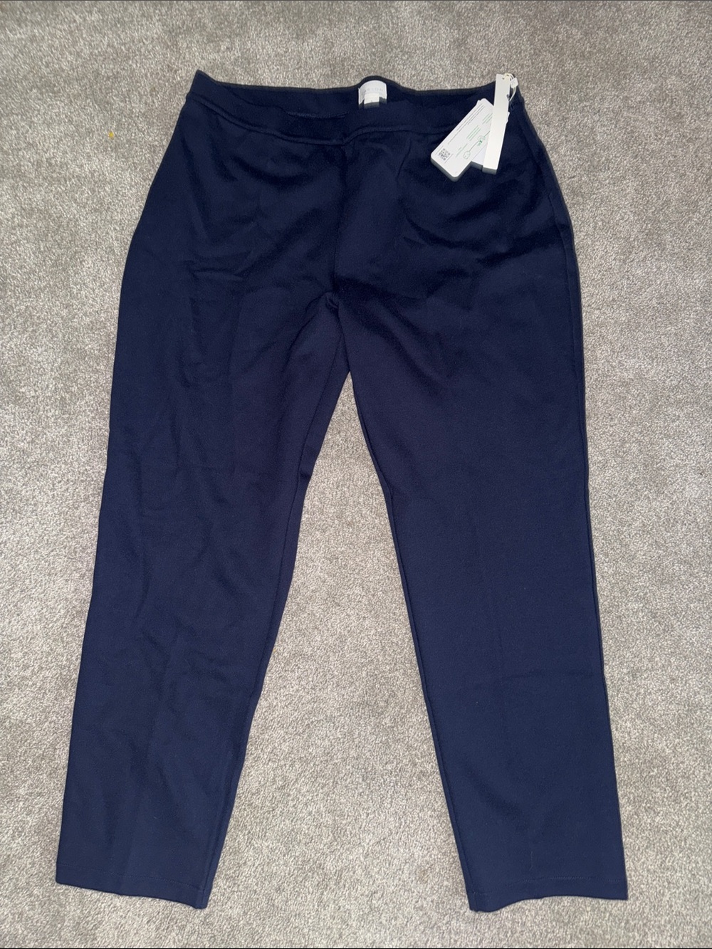 Caslon Navy Straight-Leg Women's Pants